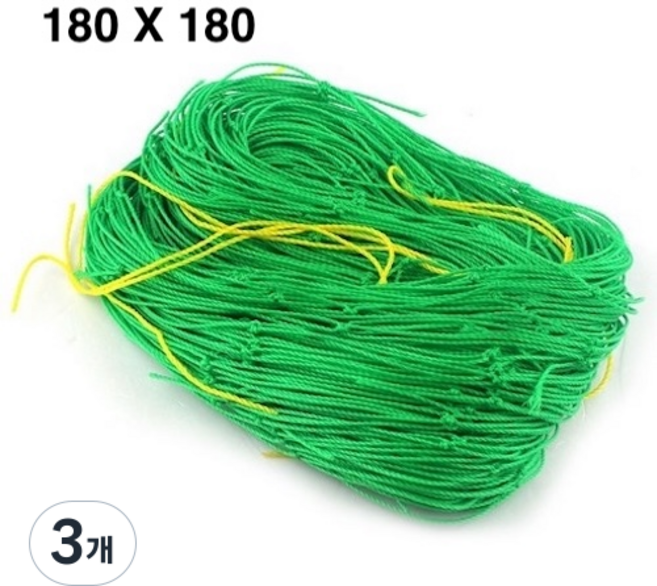 반센트 농사 네트 180 X 180 정원 식물 넝쿨 그물망 오이망 원예용 넝쿨망, 3개