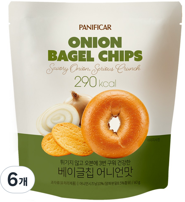 모두의식탁 어니언 베이글칩, 6개, 60g