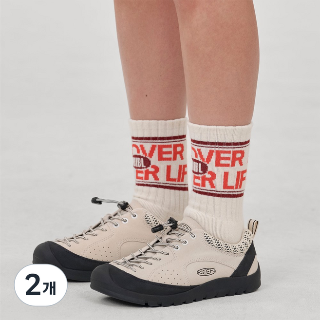 DIBL 디블 메리노울 트레킹 크루삭스 스포츠 두꺼운 쿠션 등산양말, 2개, 오렌지