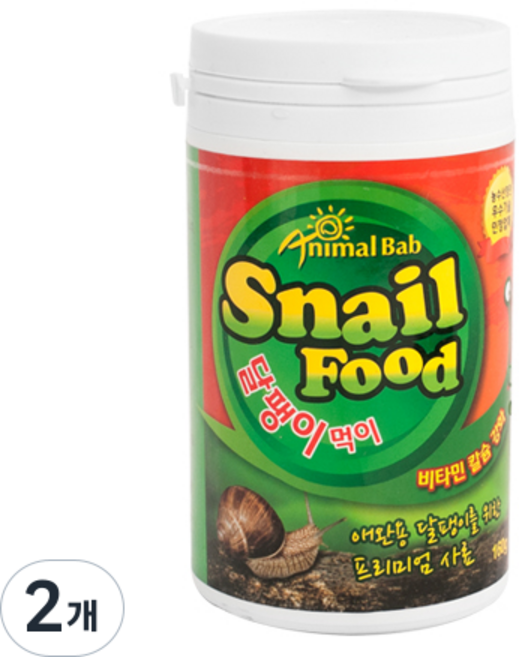 애니멀밥 달팽이 비타민 사료, 160g, 2개
