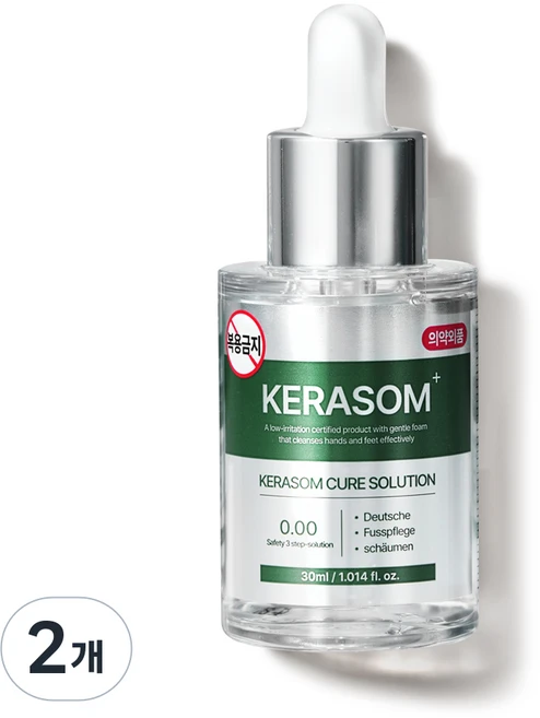 케라좀 큐어 솔루션 문제성 발톱 손톱 의약외품 30ml, 2개 - 쿠팡