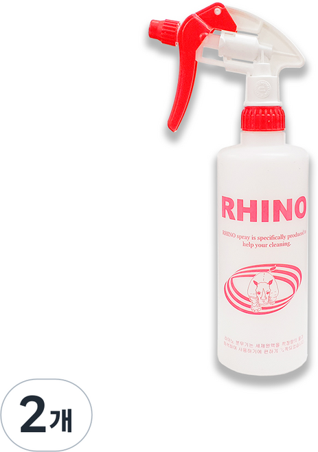 트렌디워크 원예 분무기 물뿌리개 미세분사 500ml, 2개, 핑크