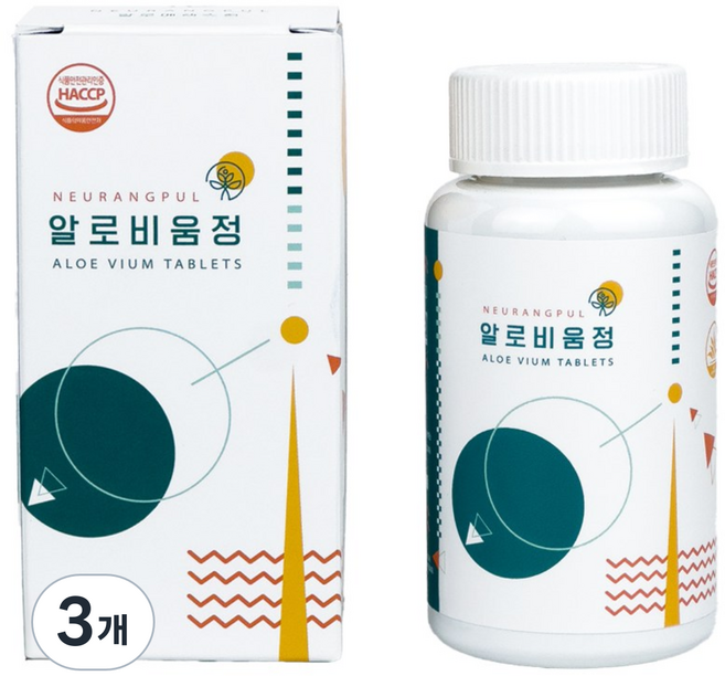 느랑풀 제주 알로비움정 먹는 알로에, 3개, 120g