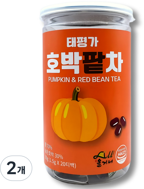 태평가 호박팥차, 1.5g, 2개, 20개입