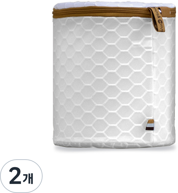 문스앤 항균 무형광 벌집 2중 메쉬 프리미엄 원통형 S 속옷 세탁망 속옷 모자 세탁시 활요하기 좋아요, 원통S_머스터드, 2개