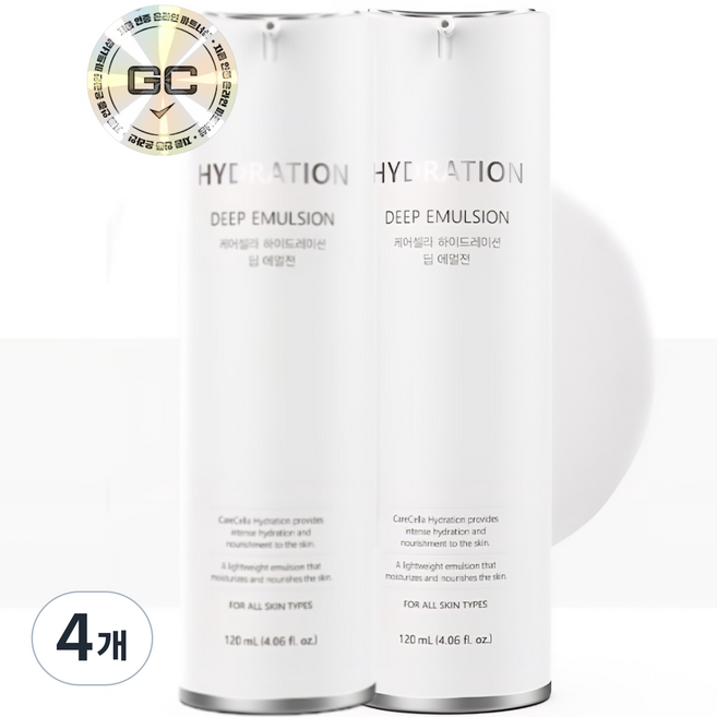 1+1 지쿱에멀젼 지쿱 케어셀라 하이드레이션 딥 에멀젼, 4개, 120ml