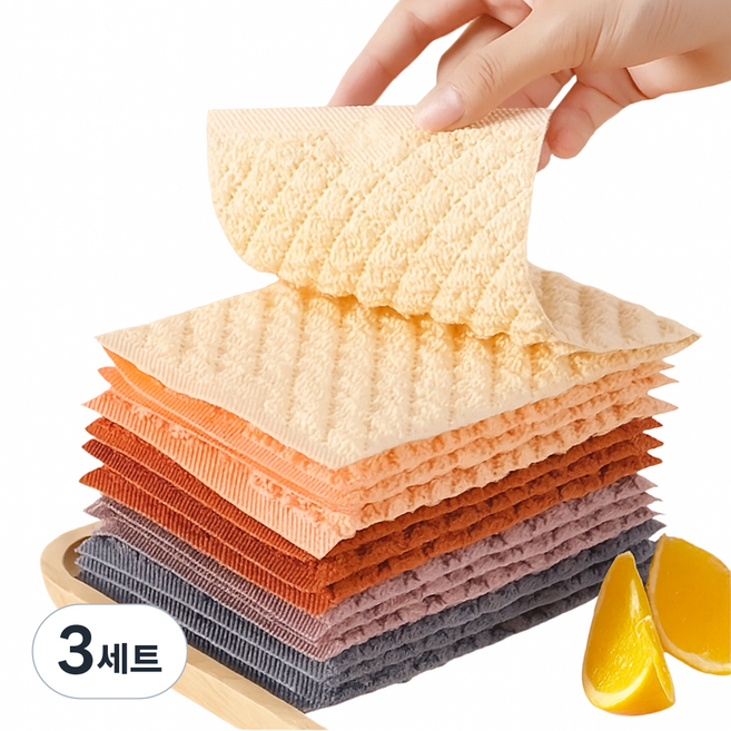 클린업 다이아 수세미 부드러운 강한 프리미엄 수세미, 3세트, 5개입