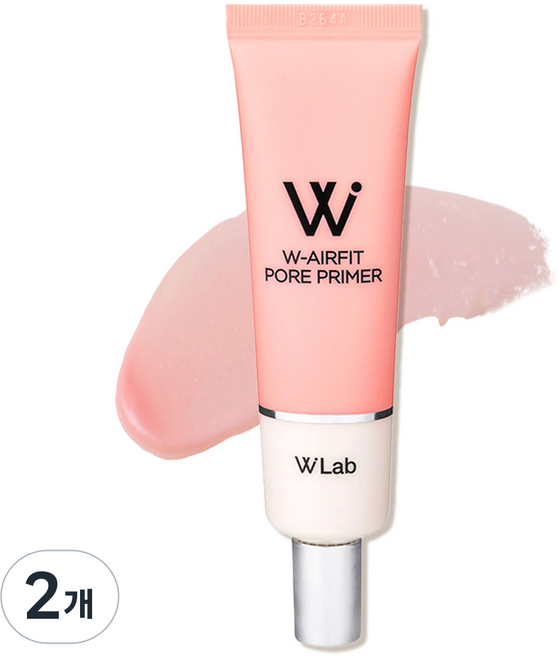 더블유랩 에어핏 포어 프라이머 35g, 2개, 핑크