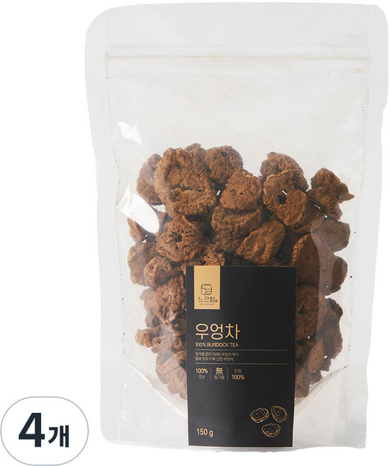느으림 건강하게 두번 볶은 국산 우엉차, 4개, 1개입, 150g