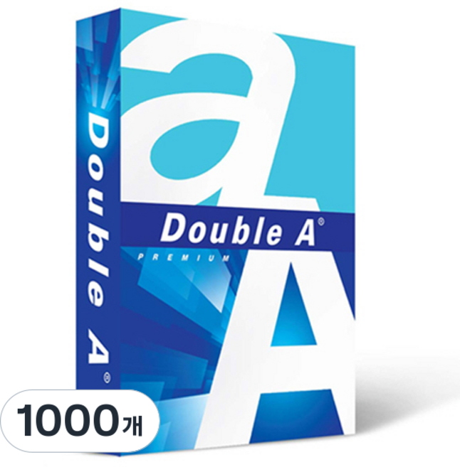 더블에이 80g 백색 복사용지, A4, 1000매