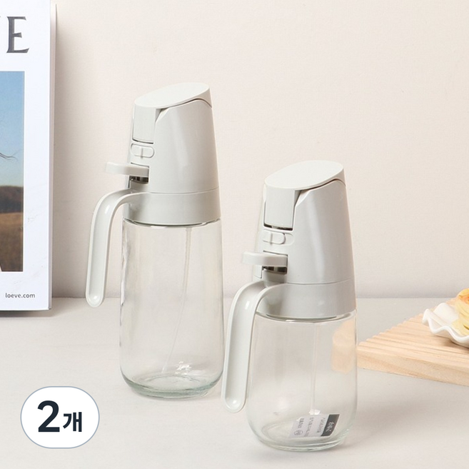 귀월미 2way 유리 오일병 스프레이 용기스프레이타입+ 붓는 타입), 2개, 300ml