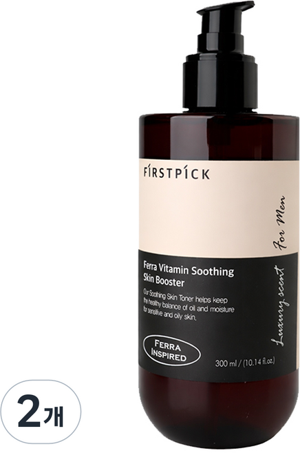 페라 향 좋은 남성 남자 스킨 토너 화장품 대용량 올인원 아쿠아, 2개, 300ml