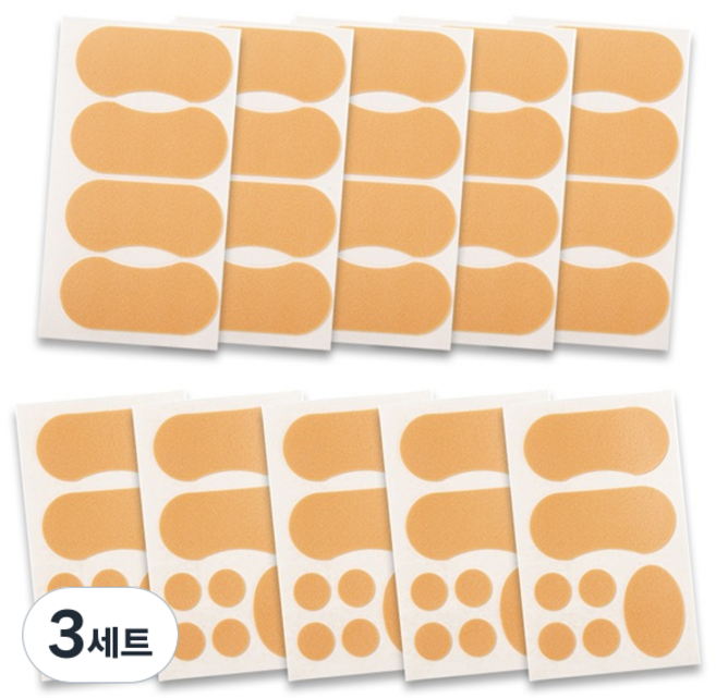 노스바이크 군대 물집 방지 패드 군인 훈련소 행군 10장 55매, 3세트