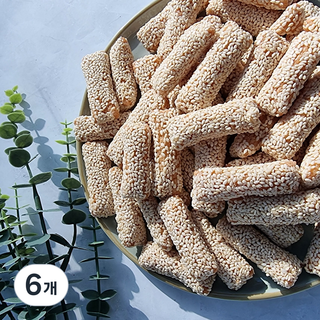 복만유통 구운참마깨스틱 깨강정, 6개, 400g