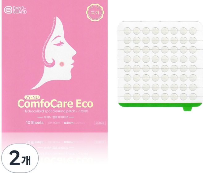 여드름패치 스팟패치 컴포케어 트러블 상처밴드, 64개입, 2개