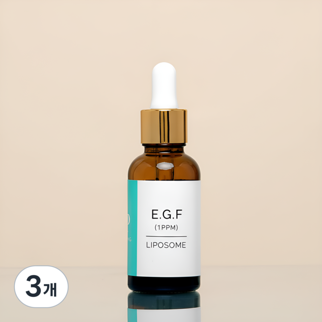 랑팡 EGF 리포좀 1ppm 원액 100% 무너진 장벽 강화 단백질 앰플, 3개