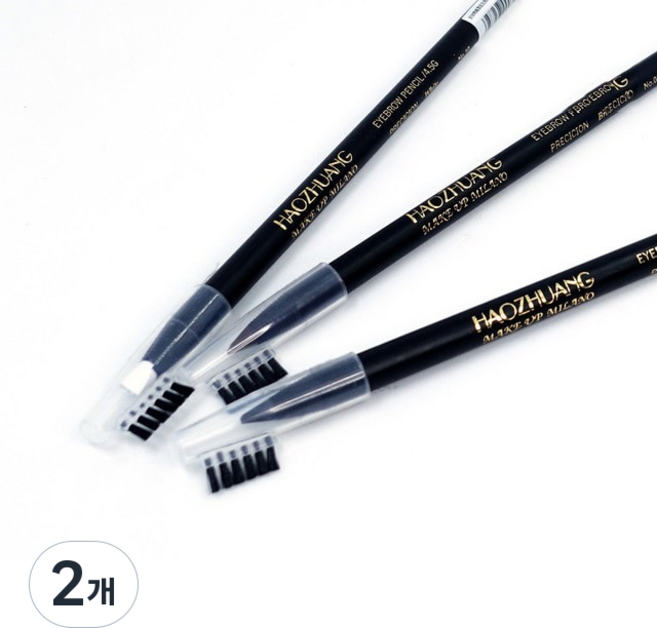 밀라노펜슬 보호캡 방수 반영구눈썹 디자인 MILANO, 2개, 블랙