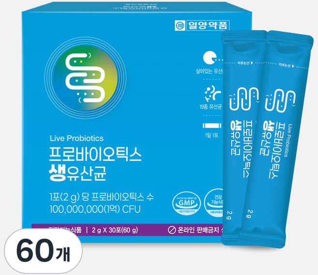 일양 프로바이오틱스 생유산균, 60개, 2g