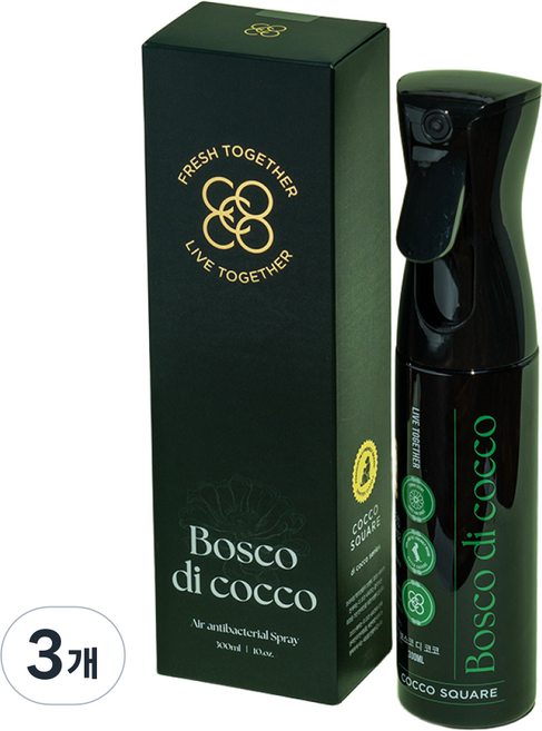 보스코디코코 99.9% 향균 탈취제 반려동물 강아지 고양이 애견 오줌 냄새 제거 안전한 곡물수 자연유래 바이러스억제 백일홍향 미세 안개 분무기형 룸 스프레이 아이있는집 추천, 3개, 300ml