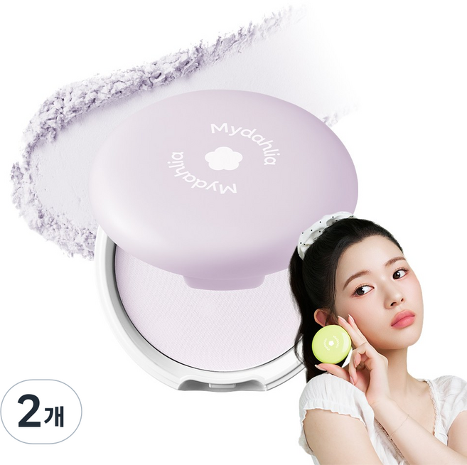 마이달리아 피니쉬 블러 팩트 8.5g, 2개, 라벤더