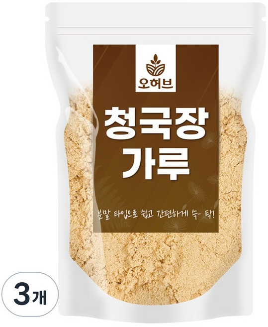 국산 청국장분말 청국장 가루 1kg, 3개