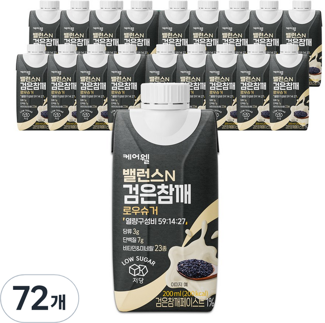 케어웰 검은참깨, 200ml, 72개