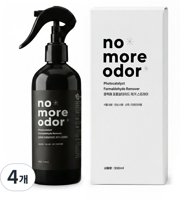 신속입주 포름알데히드 강력분해 새집증후군 원인물질 제거 스프레이, 4개, 300ml