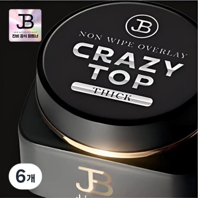 그라시아 진비 크레이지 탑젤 띡, 6개, 40g, 투명