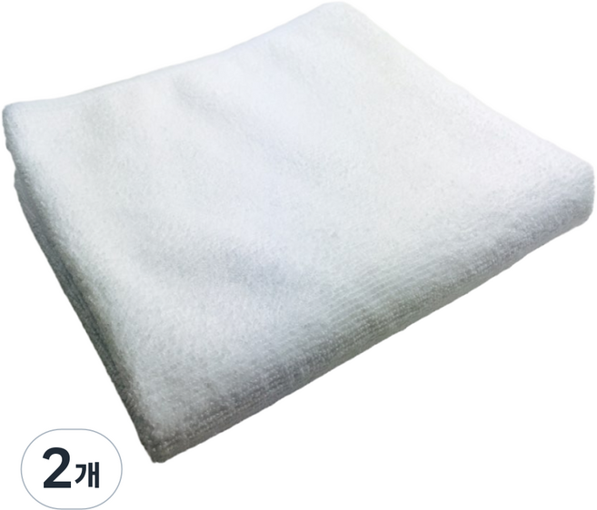 미용 네일 헤어 국가고시 타월 시험용 수건 국시 타올, 2개, 흰색
