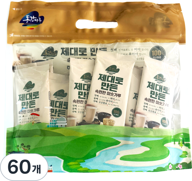 영월농협 동강마루 제대로 만든 속편한 국산 미숫가루, 60개, 40g