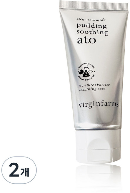 [정품] 가려움 피부 트러블 진정 시카 판테놀 세라마이드 장벽 아토 크림, 2개, 70ml