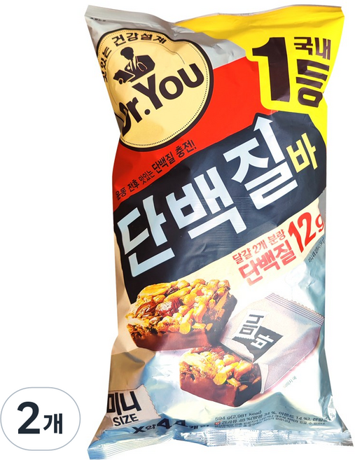 오리온 닥터유 단백질바 미니, 594g, 2개