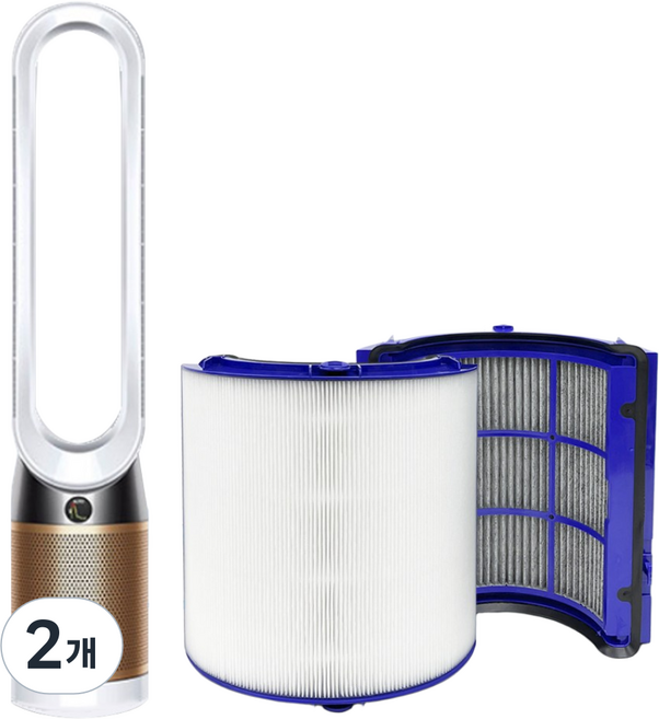 다이슨 가습 공기청정기 호환 필터 헤파 + 탈취 세트 일체형 TP06 PH2 TP09, 2개, TP06 일체형