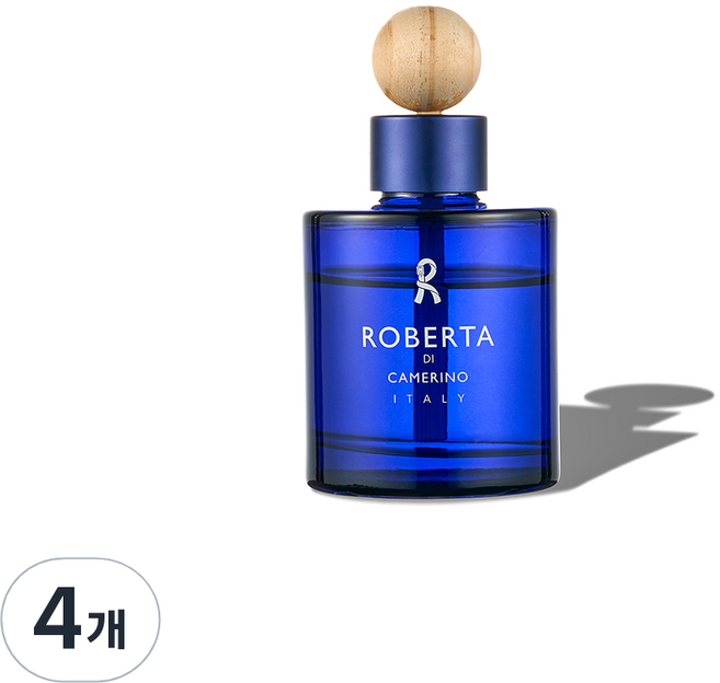 로베르타 차량용(실내용) 냄새 제거 액체형 프레스코블루-파란색, 4개, 120ml, 프레스코블루향