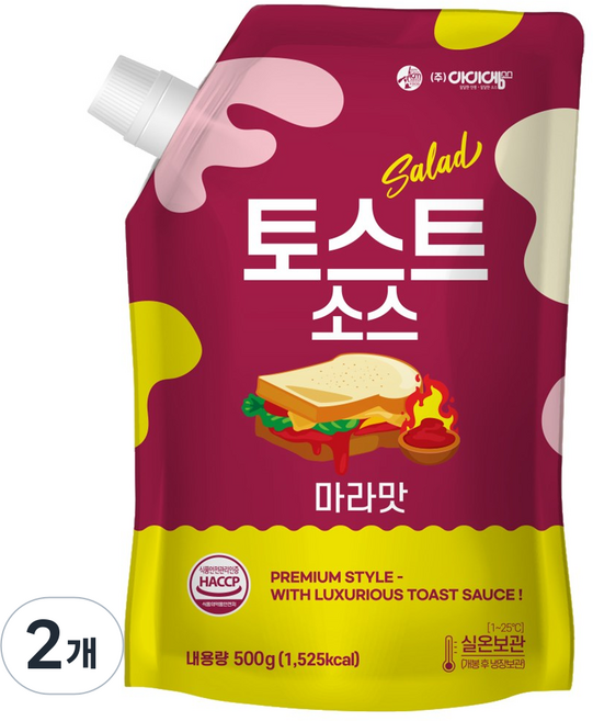 아이엠소스 토스트소스 마라맛, 2개, 500g