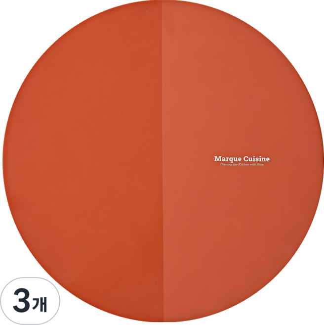 마르쿠진 논슬립 두꺼운 실리콘 인덕션 보호 매트 23cm, 3개, 벨벳레드