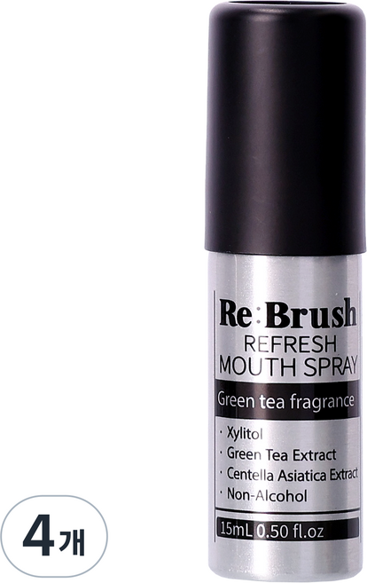 [구강유산균] 리브러쉬 리프레쉬 무알콜 구강스프레이, 15ml, 4개