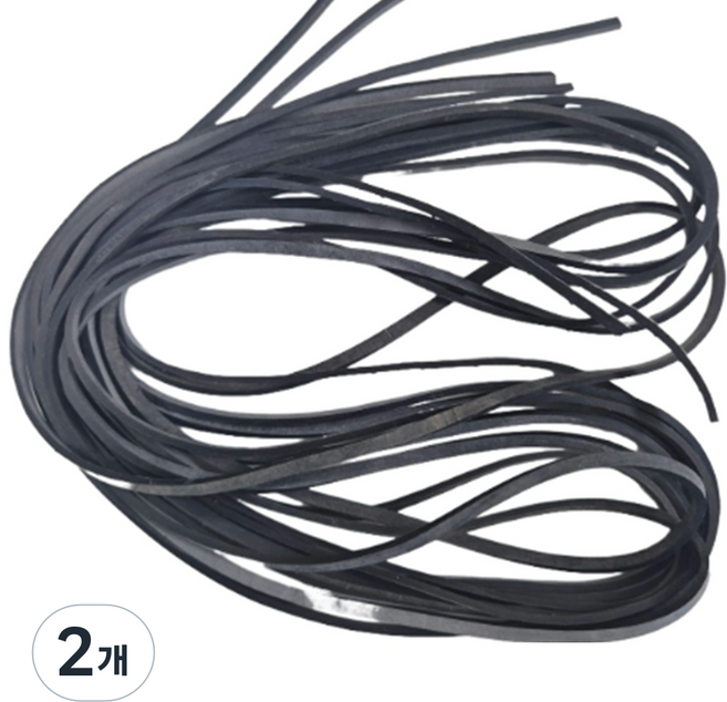 에이홈즈 어린이 고무줄 놀이용 검은색 고무줄, 2개, 검정