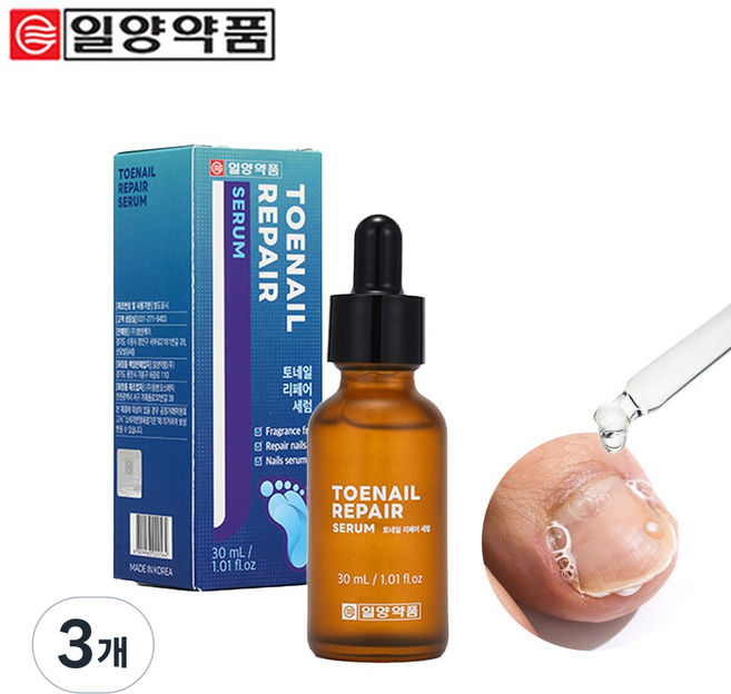 일양약품 문제성 손발톱 전문 리페어 세럼 영양제 토네일 문제성발톱, 3개, 30ml