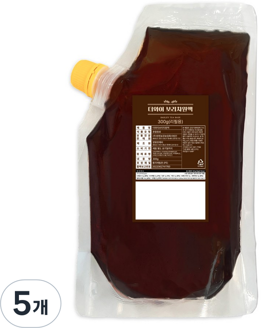양원프레쉬 더와이 보리차원액(리필용), 5개, 1개입, 300g