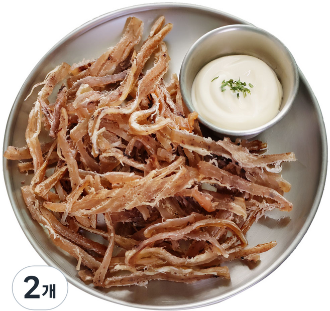 [건파파] 쫄깃한 오징어 꽃징어 슬라이스 주전부리 맥주안주 술안주, 250g, 2개