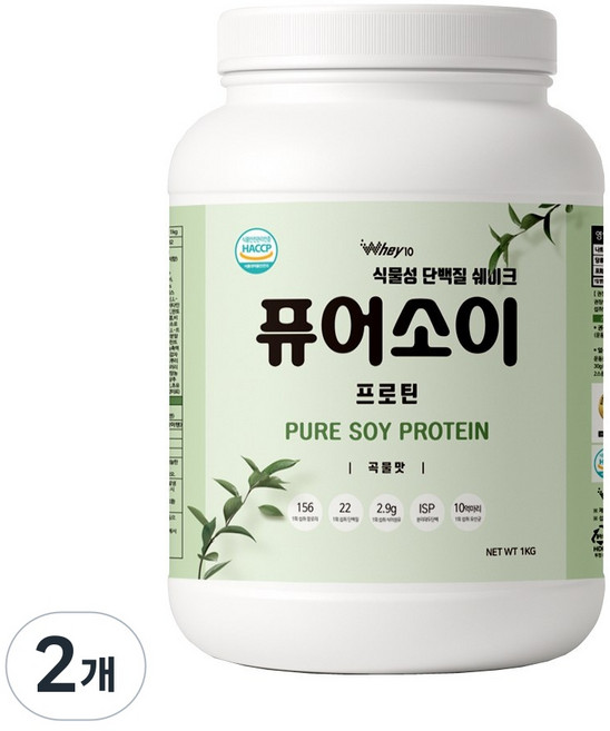 퓨어소이 프로틴, 2개, 1kg