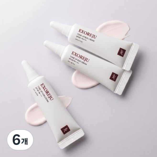 파데프리 무기자차 톤업선크림 썬크림 여행용 미니 화장품 엑소리쥬, 6개, 5ml