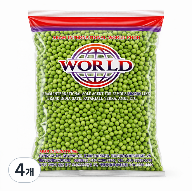 World Green Peas 완두콩, 4개