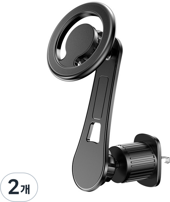 옐로우베이스 맥세이프 송풍구 헤드레스트 차량용 핸드폰 거치대 초강력, 송풍구확장형, 2개