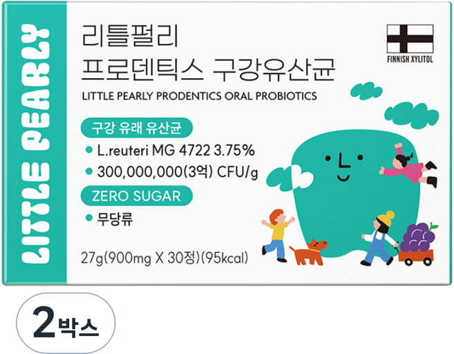 리틀펄리 프로덴틱스 프리미엄 어린이 유아 구강유산균, 2박스, 27g