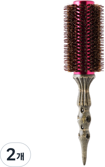 제이끌레르 핑크 열판 돈모 헤어 롤빗, 2개, 7호