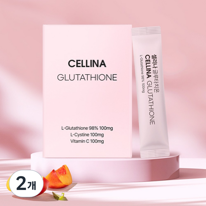 셀리나 글루타치온 순도98% 맛있는 이너뷰티 스틱, 2개, 15회분