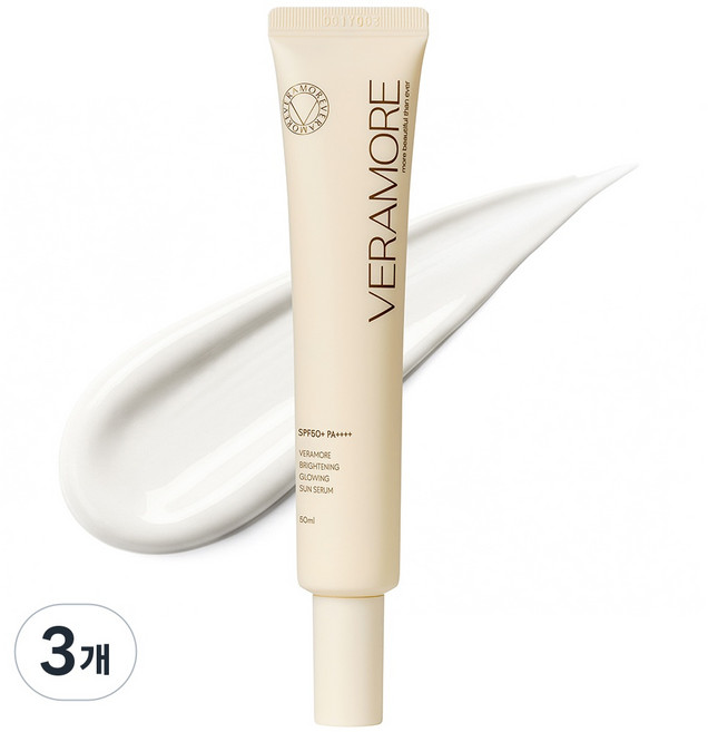 베라모어 브라이트닝 광채 나이아신아마이드 선세럼 SPF50+ PA++++, 3개, 50ml