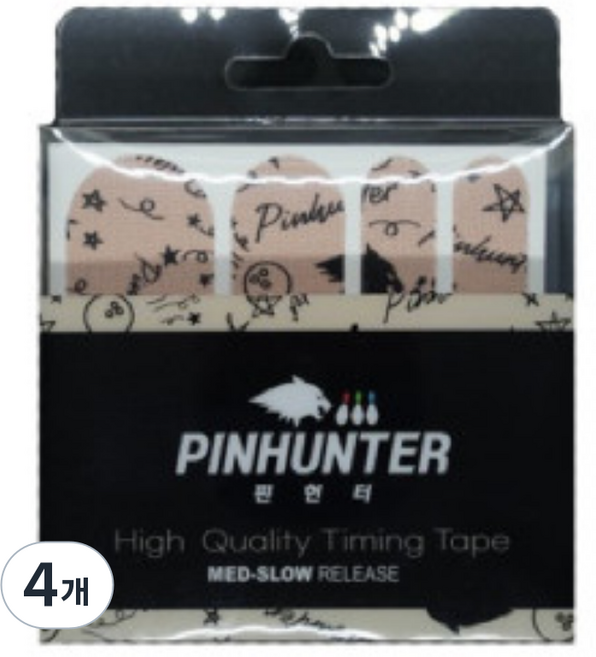 핀헌터 프리미엄 핑거타이밍 테이프, 혼합, 4개